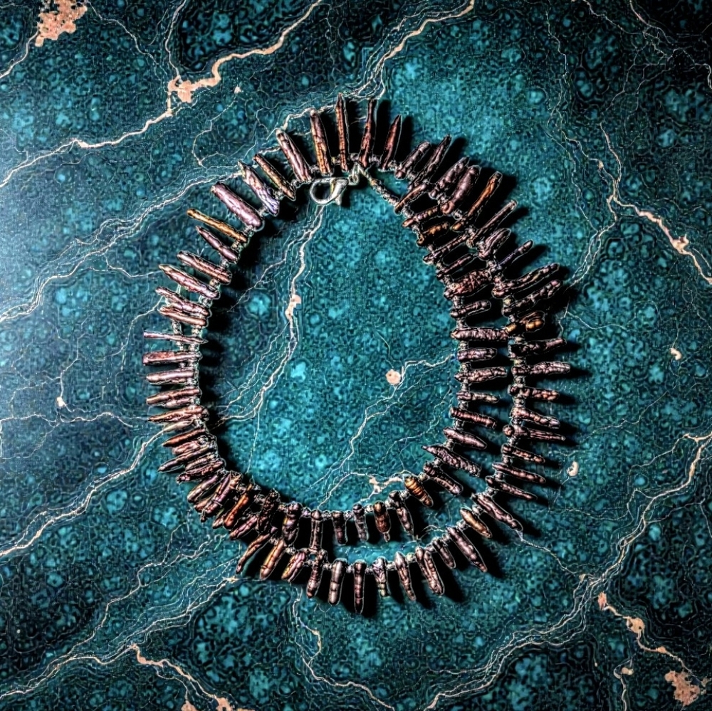 Hand Crafted Rustic Brown Necklace